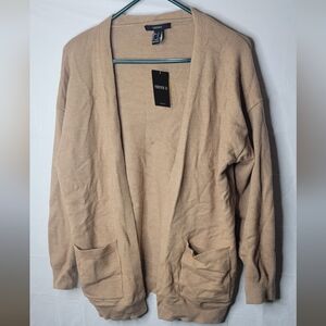 Forever 21 Women's Beige Cardigan Sweater